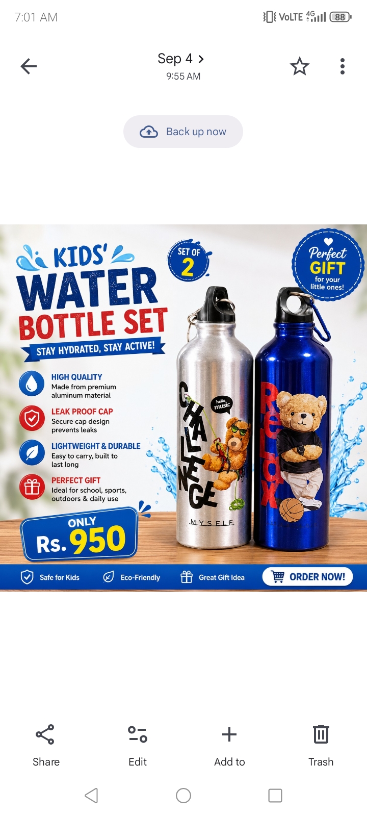 Water Bottle