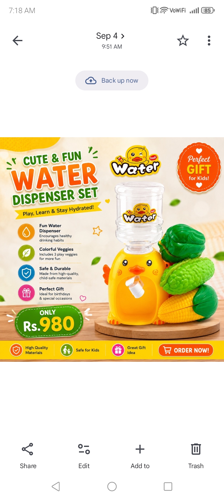 Waeyer dispenser set