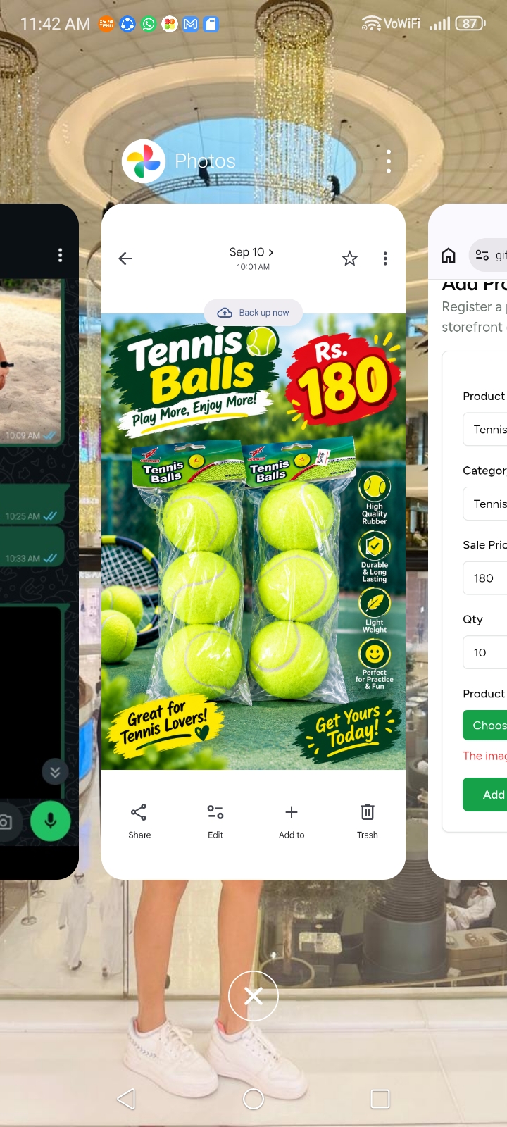 Tennis Balla