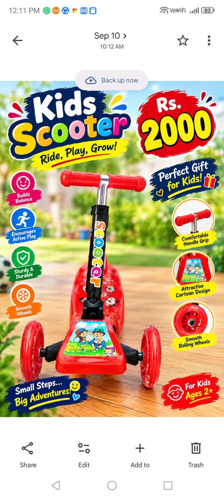 Kids scooter