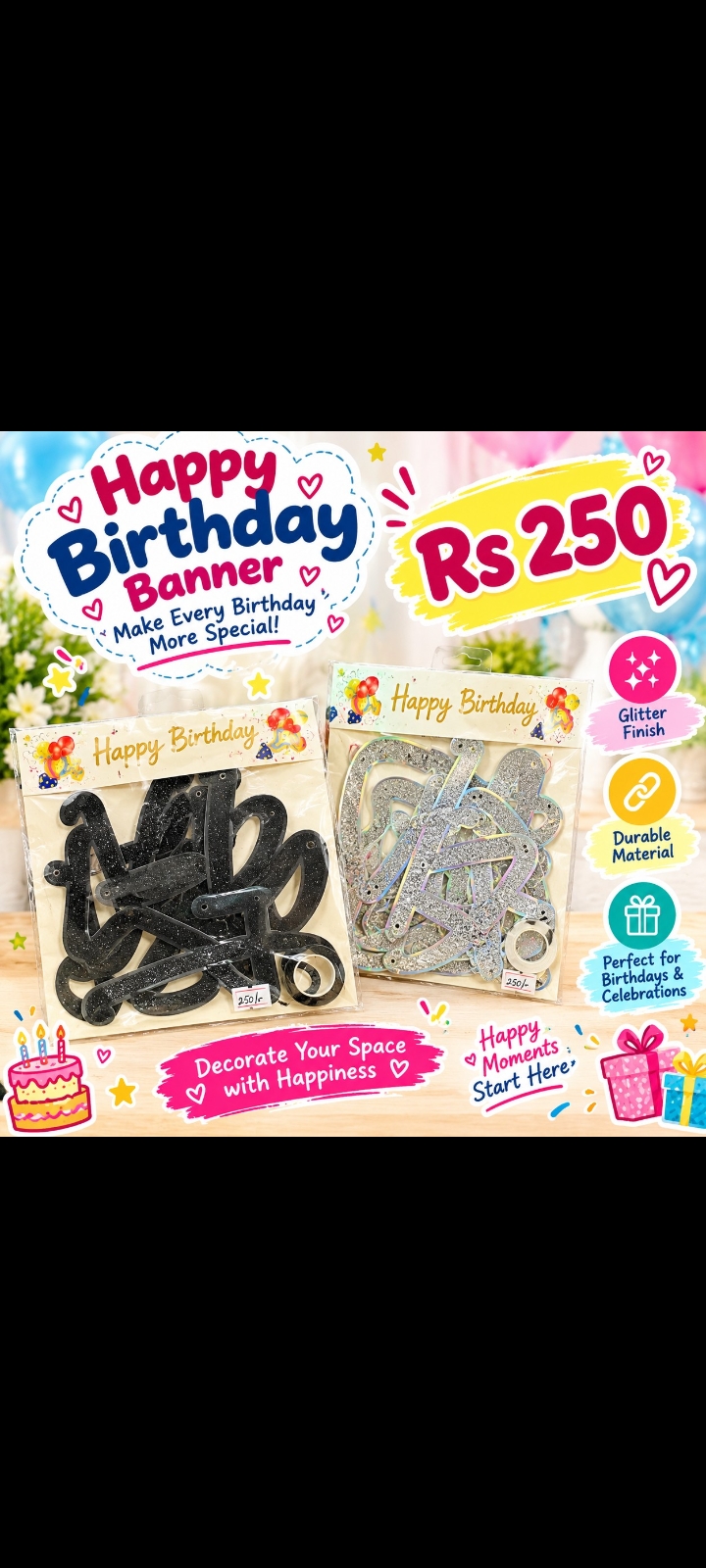 Happy birthday banner