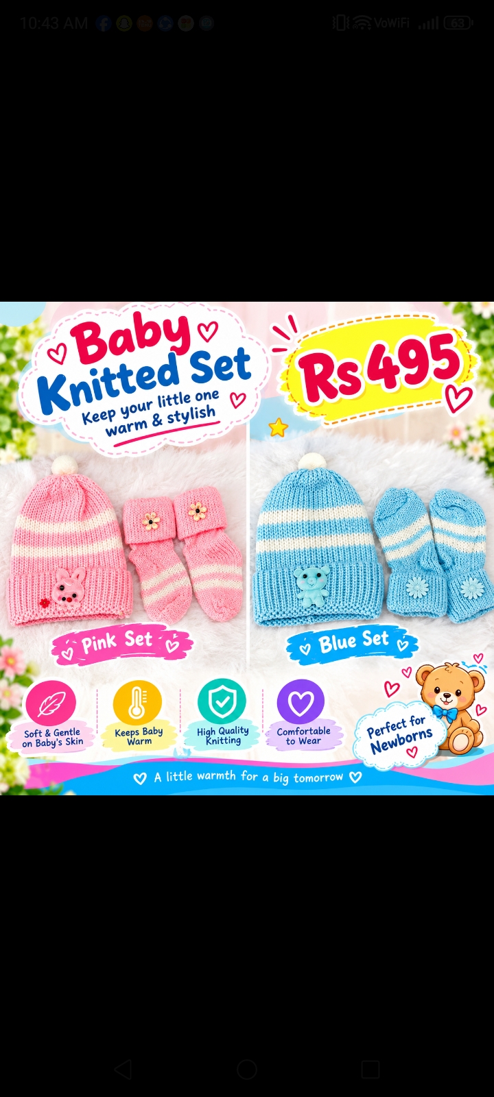 Baby knitted set